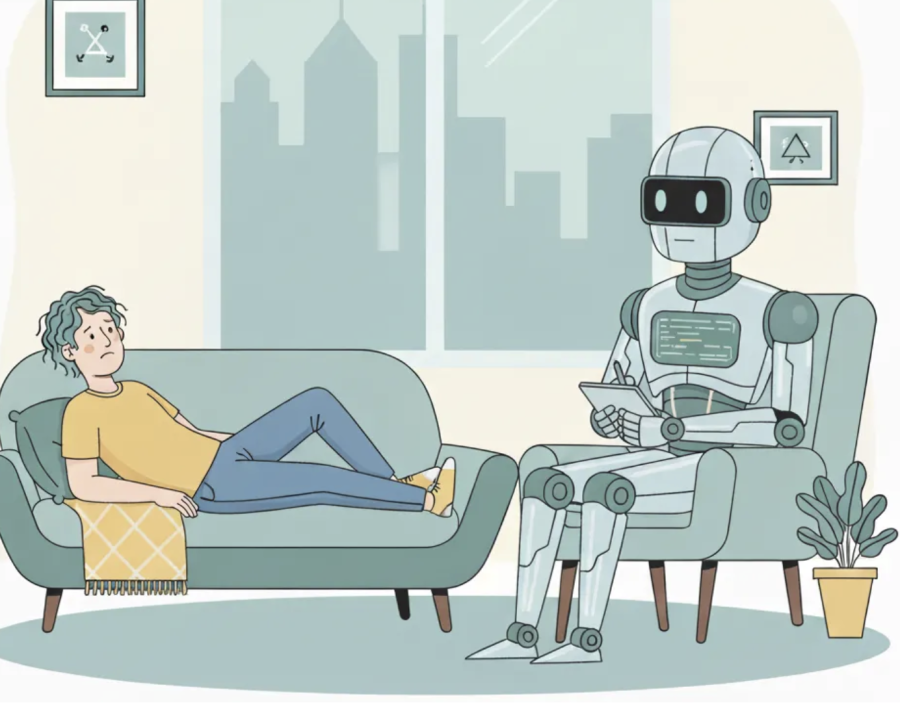AI therapy image. Click for story