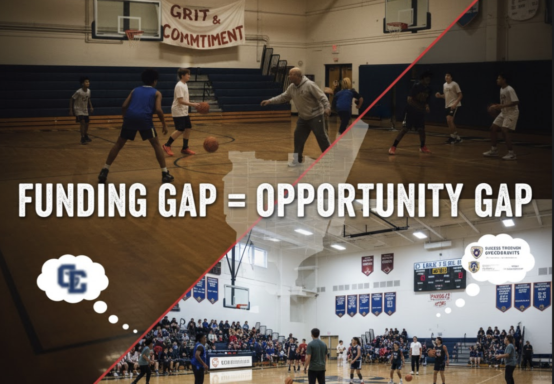 Sports inequality icon. Click for story.