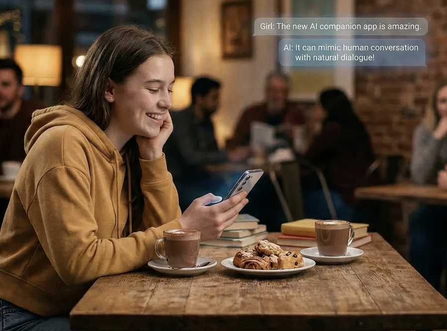 AI relationships image. Click for story